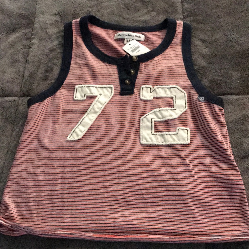NWT Abercrombie Striped tank Size XS